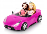 Auto nukule Barbie, roosa
