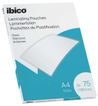Lamineerimis&uuml;mbrikud Ibico, A4, 216x303 mm, 75 mikronit, l&auml;ikiv, 100 tk (1 pakk)