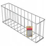 Gabioni lillepott Aia muru &auml;&auml;ris 51cm