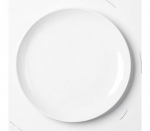 Valtsitud &auml;&auml;rega taldrik, 20 cm, portselanist