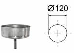 Allapoole suunatud kondensaadi &auml;ravool. D-120 mm.