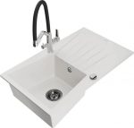 Graniidist k&ouml;&ouml;givalamu Mexen Cesar koos segisti ja sifooniga, valge/h&otilde;bedane/must