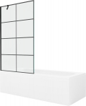 Vann Mexen Vega koos viimistluse ja klaasist seinaga, 150x70 cm + 100 cm