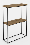 Konsoollaud ADRK Furniture Velo, pruun/must