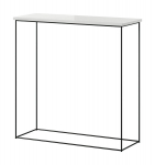 Konsoollaud ADRK Furniture Milan, must/valge