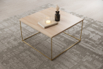 Kohvilaud Furniture Roni, pruun/kuldne