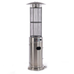 Fornorth Patio Heater Round Tube 11kW gaasiga t&ouml;&ouml;tav, roostevabast terasest