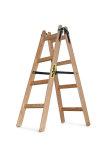 Puidust redel, 4 astet, 150 kg, maalaritele
