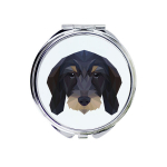 Traadikarvaline takkel - peegel pildiga ja geomeetrilise m&auml;rgiga br&auml;ndilt Art-Dog, XS