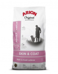 Arion Original Skin&Coat Adult t&auml;iskasvanud keskmist t&otilde;ugu l&otilde;hega koertele, 12 kg