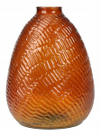 Dekoratiivne klaasvaas lilledele 16 x 22 cm