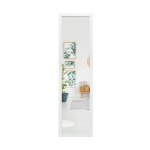 Costway ristk&uuml;likukujuline t&auml;ispikk peegel riputuskonksudega ukse jaoks 33x119cm valge