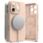 RINGKE SILIKOONIST MAGNETILINE MAGSAFE IPHONE 16 PRO ROOSA LIIV