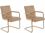 2 tooli komplekt Notio Living Elias, liiv/pruun