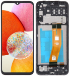 Ehtne LCD + puuteekraan Samsung Galaxy A14 SM-A145 4G (Refurbished) Raam must