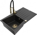 Graniidist k&ouml;&ouml;givalamu Mexen Cesar segisti ja sifooniga, Metallic black/silver/black/gold