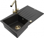 Graniidist k&ouml;&ouml;givalamu Mexen Cesar segisti ja sifooniga, metallic black/silver/gold