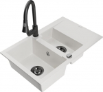 Graniidist k&ouml;&ouml;givalamu Mexen Gaspar segisti ja sifooniga, valge/must