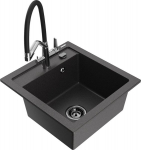 Graniidist k&ouml;&ouml;givalamu Mexen Vito segisti ja sifooniga, must graniit/must/kroom