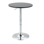 Modern &uuml;mar baarilaud s&ouml;&ouml;gilaud 360&deg; p&ouml;&ouml;ratav reguleeritava k&otilde;rgusega bistro-laud seisulaud k&ouml;&ouml;gilaud terasest must &Oslash;61 x 70-90 cm
