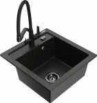 Graniidist k&ouml;&ouml;givalamu Mexen Vito segisti ja sifooniga, Metallic black/gold+Black