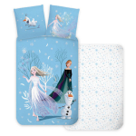 Laste voodipesukomplekt Disney Frozen Snowing Day 140&times;200cm, 2-osaline