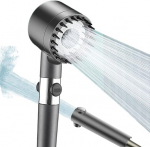 Filtreeritud du&scaron;iotsik k&auml;eshoitava k&otilde;rgsurve vihmadu&scaron;ipeaga Massaažifunktsiooniga du&scaron;ipea Mitme pihustusmustriga filter