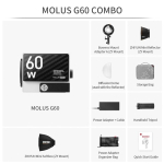 Zhiyun stuudiovalgusti Molus G60 Combo