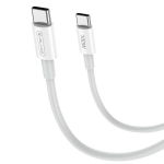 Jellico B22 &Uuml;li Kiire Universaalne USB-C kuni USB-C Andmete ja Kiire PD 100W 20V/5A Laadimiskaabel 1m Valge