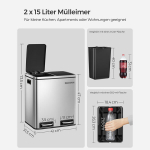 J&auml;&auml;tmete sorteerimiss&uuml;steem 30 liitrit (2 x 15 L)