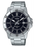Meeste k&auml;ekell Casio, h&otilde;bedane/must