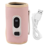 USB-toitega lutipudelisoojendaj, roosa