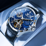 Meeste K&auml;ekellad Tourbilloni Stiilis Automaatne Mehaaniline K&auml;ekell Man Watile