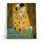 Numbrite j&auml;rgi maalimine raamil Varvikas - MG543e Suudlus (Gustav Klimt) 40x50 cm