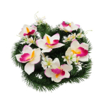 &Otilde;htune kunstorhideedest ja v&auml;ikestest lilledest p&auml;rg