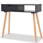 Konsoollaud, 80x30x72cm, must