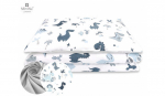 Voodipesukomplekt beebidele Miminu Dino Navy, 2-osaline
