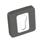 Siseukse lukukate Kuchinox, LK4_502A, Graphite/Chrome