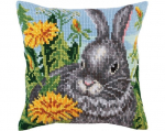 Tikkimiskomplekt padi "P&auml;ikselised v&otilde;ililled" Collection D'Art 40x40cm
