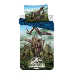Voodipesukomplekt Jurassic World Forest, 140 x 200 cm + padjap&uuml;&uuml;r 70 x 90 cm