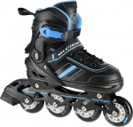 Reguleeritava suurusega uisud-rulluisud Nils Extreme NH18191, must/sinine