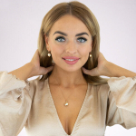 Komplekt "Glare V (Golden Shadow)" koos Swarovski &trade; kristallidega DS00S384