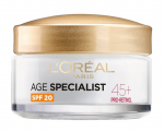 Kortsudevastane pinguldav kreem L'Oreal Paris Age Specialist 45+ SPF20, 50 ml