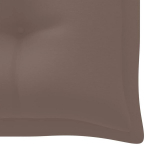 vidaXL aiapingi istmepadi, pruunikashall, 200 x 50 x 7 cm, kangas