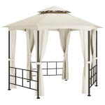 vidaXL varikatus k&uuml;lgseintega, 3,1x2,7 m, kreemjas
