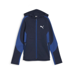 Vabaaja kampsun poistele PUMA EVOSTRIPE PUMA Full-Zip Hoodie DK B Club Navy - 67919614, sinine