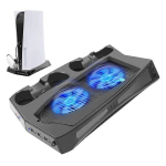 Vertikaalne alus jahutusventilaator PS5 konsooli ja PlayStation 5 digitaalse versiooni jaoks