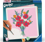 CreArt 20x20 cm Poppy bouquet, Creative leisure, Adult, Paint by numbers, 25519, Ravensburger