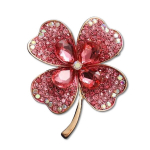 Unikaalse disainiga pross , Pink Clover