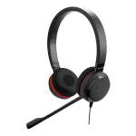 Kaasestereo - JABRA - Evolve 20 SE - Passiivne m&uuml;rasummutus - USB-C - Optimaalne mugavus